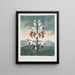Le Limodoron de Chine - Robert John Thornton — gerahmtes Bild an der Wand