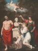 Sculape Cérès und Cupido, die den Kopf von Linnus ehren - Robert John Thornton — Ansicht des Kunstwerks