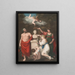 Sculape Cérès und Cupido, die den Kopf von Linnus ehren - Robert John Thornton — gerahmtes Bild an der Wand
