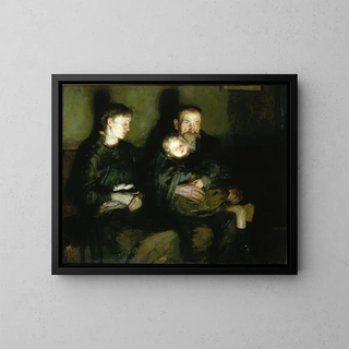 Warten auf den Arzt - Robert Lee MacCameron — gerahmtes Bild an der Wand