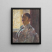 Selbstporträt - Robert Maurer — gerahmtes Bild an der Wand