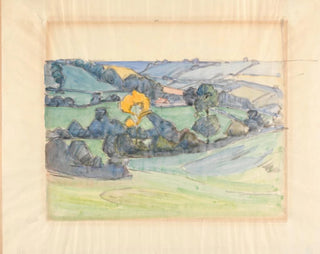 in der Nähe von Brimley Hill - Robert Polhill Bevan — Ansicht des Kunstwerks