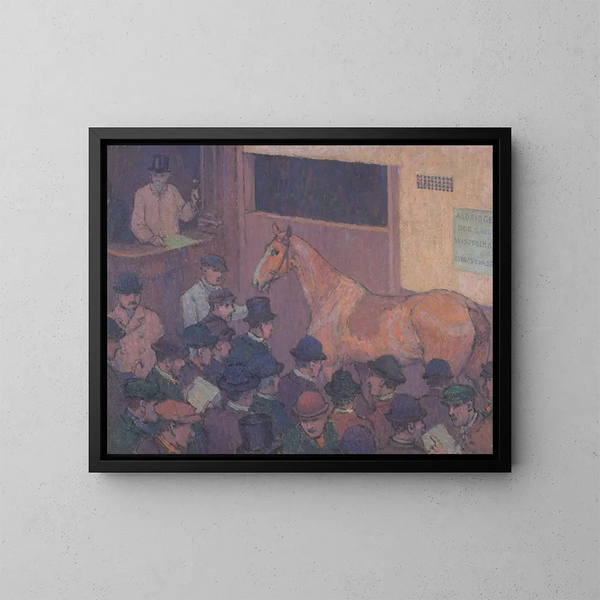 Stille mit allen Verkehrsgeräuschen - Robert Polhill Bevan — gerahmtes Bild an der Wand