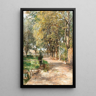 Robert Russ - A sundrenched path in spring.webp