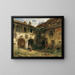 Hof der Frstenburg in Burgeis - Robert Russ — gerahmtes Bild an der Wand