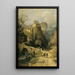 Gorge und Einsiedelei San Romedio bei Val di Non - Robert Russ — gerahmtes Bild an der Wand