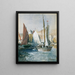Segelschiffe - Robert Russ — gerahmtes Bild an der Wand