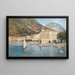 Der Hafen von Riva am Gardasee - Robert Russ — gerahmtes Bild an der Wand