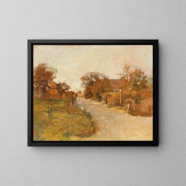 Studie des Tieres, Motiv von Feldsberg - Robert Russ — gerahmtes Bild an der Wand