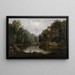 Trou bleu, eaux de crue, rivière Little Miami - Robert S. Duncanson — gerahmtes Bild an der Wand