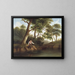 Mann beim Angeln - Robert S. Duncanson — gerahmtes Bild an der Wand