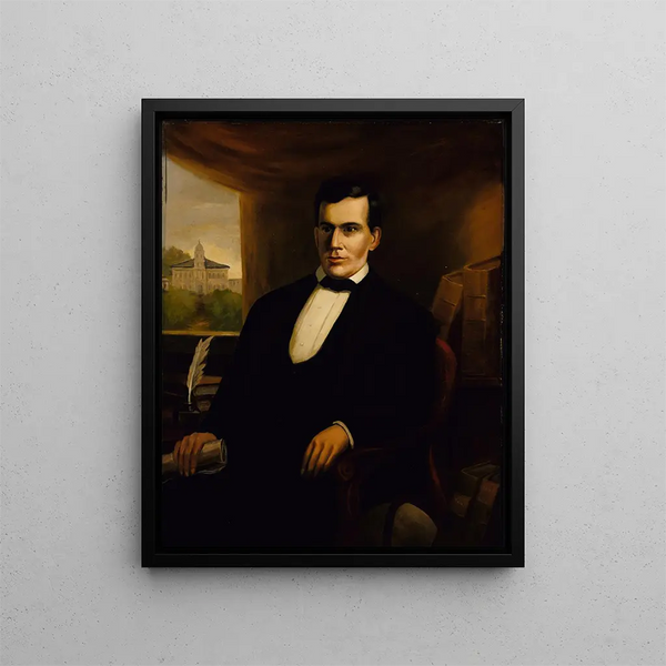 Portrait von Freeman Cary - Robert S. Duncanson — gerahmtes Bild an der Wand