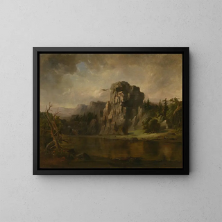 "Voler den Adlerhorst" - Robert S. Duncanson — gerahmtes Bild an der Wand