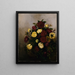 Naturmorte mit Rosen - Robert S. Duncanson — gerahmtes Bild an der Wand