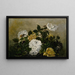 Natur stillleben mit Rosen - Robert S. Duncanson — gerahmtes Bild an der Wand