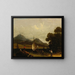 Fischer bei der Arbeit - Robert Salmon — gerahmtes Bild an der Wand