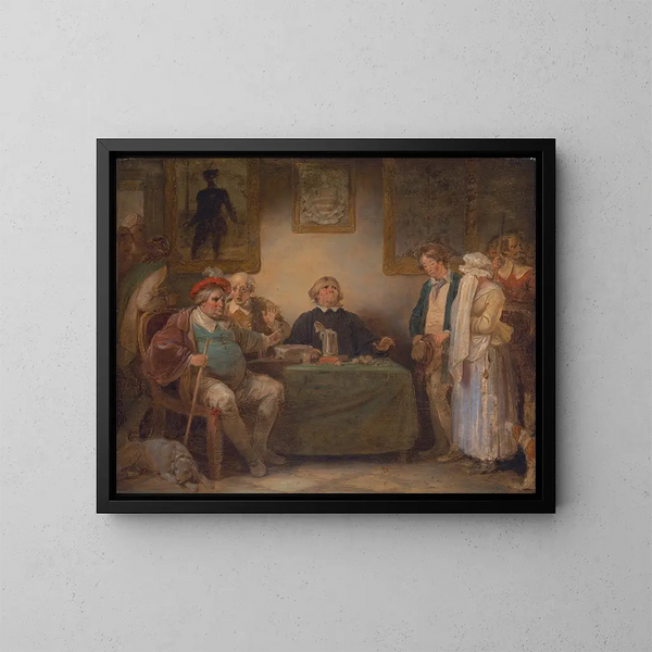 Die sieben Altersstufen des Menschen - Robert Smirke — gerahmtes Bild an der Wand