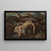 Frau schlafend nackt in einer bewaldeten Landschaft - Robert Smirke — gerahmtes Bild an der Wand