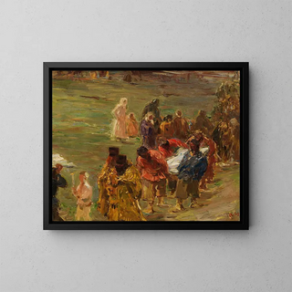 Prozession in Russland - Robert Sterl — gerahmtes Bild an der Wand