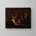 Le microscope - Robert Walter Weir — gerahmtes Bild an der Wand