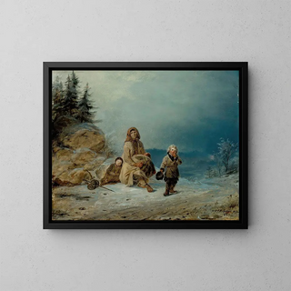 Robert Wilhelm Ekman - Beggar Family On The Road.webp