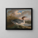 Ein Taucher mit rotem Kopf - Robert Wilkinson Padley — gerahmtes Bild an der Wand