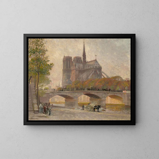 Robert William Vonnoh - Notre Dame de Paris.webp