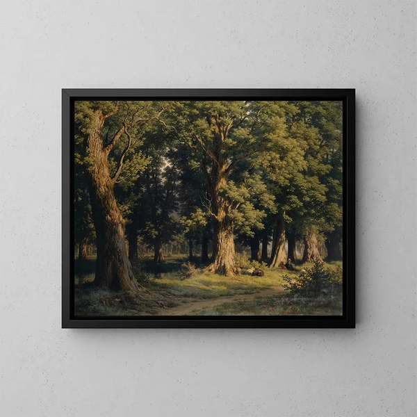 Bosquet près de Lucerne - Robert Zünd — gerahmtes Bild an der Wand