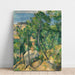 Reproduktion des Gemäldes Rochers, Pins und Meer an der Estaque - Paul Cézanne