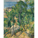 Reproduktion des Gemäldes Rochers, Pins und Meer an der Estaque - Paul Cézanne