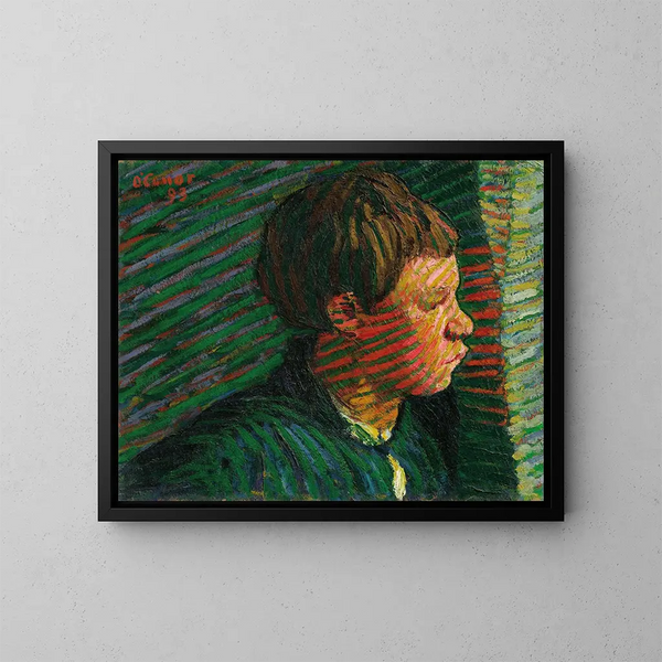 Bretonischer Junge in Profil - Roderic O'Conor — gerahmtes Bild an der Wand