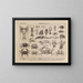 Atlas der Tierwelt Brasiliens Pl04 - Rodolpho von Ihering — gerahmtes Bild an der Wand