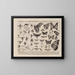 Atlas der Tierwelt Brasiliens Pl07 - Rodolpho von Ihering — gerahmtes Bild an der Wand