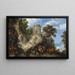 Landschaft mit der Flucht nach Ägypten - Roelant Savery — gerahmtes Bild an der Wand
