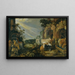 Paradieslandschaft mit Pferden, Kühen, Ziegen und Hirten - Roelant Savery — gerahmtes Bild an der Wand