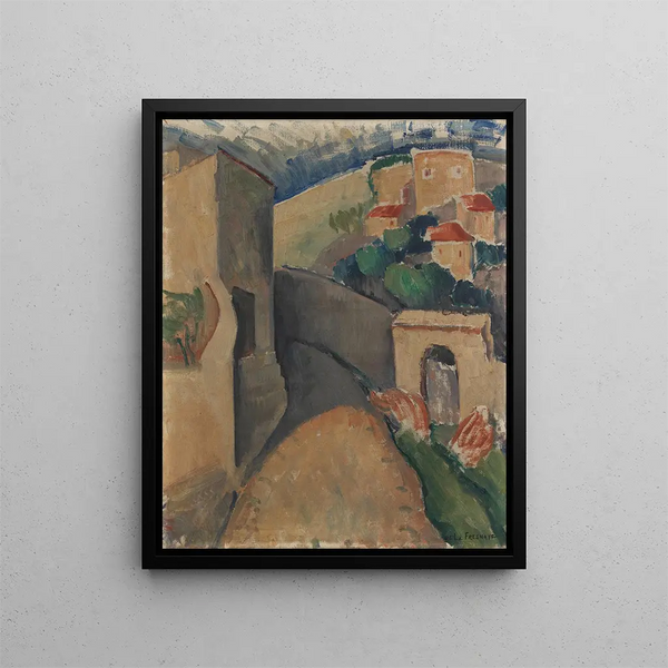 Landschaft - Roger de La Fresnaye — gerahmtes Bild an der Wand