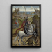 Saint Georges und der Drache - Rogier van der Weyden — gerahmtes Bild an der Wand