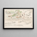 Shinsen moyo no shiori Pl15 - Rokkaku Shisui — gerahmtes Bild an der Wand