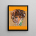 Portrait von Olga Petrova - Rolf Armstrong — gerahmtes Bild an der Wand