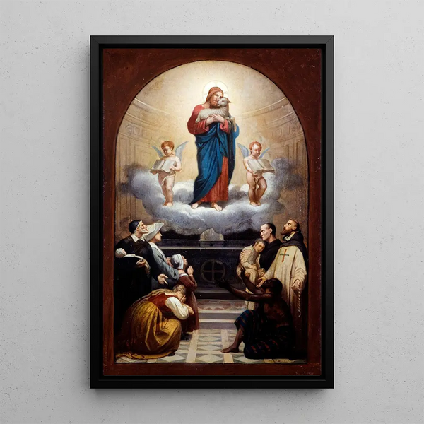 Le Bon Pasteur - Romain Cazes — gerahmtes Bild an der Wand
