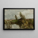 Landschaft mit Wasser und Schilf - Roman Kazimierz Kochanowski — gerahmtes Bild an der Wand