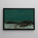 Winterlandschaft mit Hütten - Roman Kazimierz Kochanowski — gerahmtes Bild an der Wand