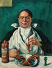 Mann beim Essen von Flusskrebsen, Porträt von Karol Szuster - Roman Kramsztyk — Ansicht des Kunstwerks