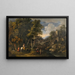 Bauern in einer Landschaft - Schule von Rom — gerahmtes Bild an der Wand