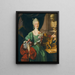 Portrait einer edlen Frau - Schule von Rom — gerahmtes Bild an der Wand