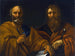 Heilige Petrus und Paulus - Schule von Rom — Ansicht des Kunstwerks