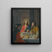 Abendmahl bei Emmaus - Schule von Rom — gerahmtes Bild an der Wand