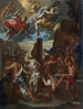 Die Flagellation Christi - Schule von Rom — Ansicht des Kunstwerks