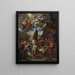 Die Flagellation Christi - Schule von Rom — gerahmtes Bild an der Wand