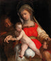 Die Heilige Familie mit dem heiligen Johannes dem Täufer - Schule von Rom — Ansicht des Kunstwerks